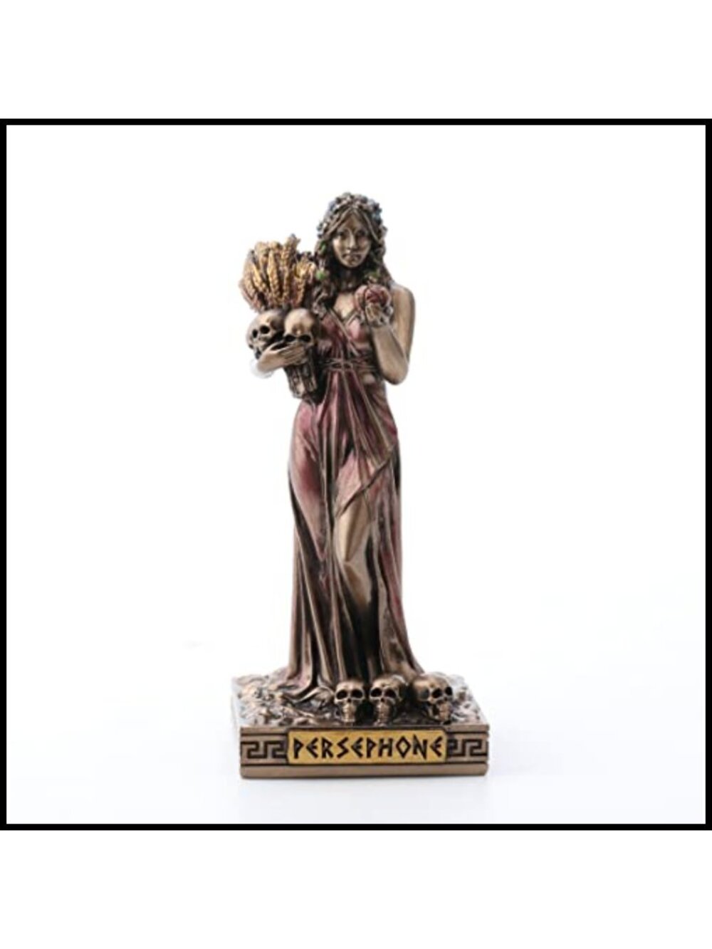 Veronese Design Persephone Greek Goddess Resin Figurine Hand Painted Bronze